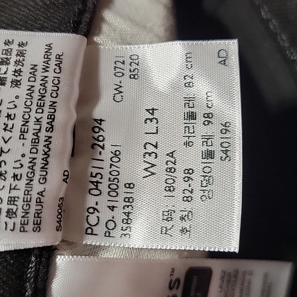Levi's 511 Size 32x34 Black Slim Jeans, Excellent Like New Condition - Picture 15 of 15